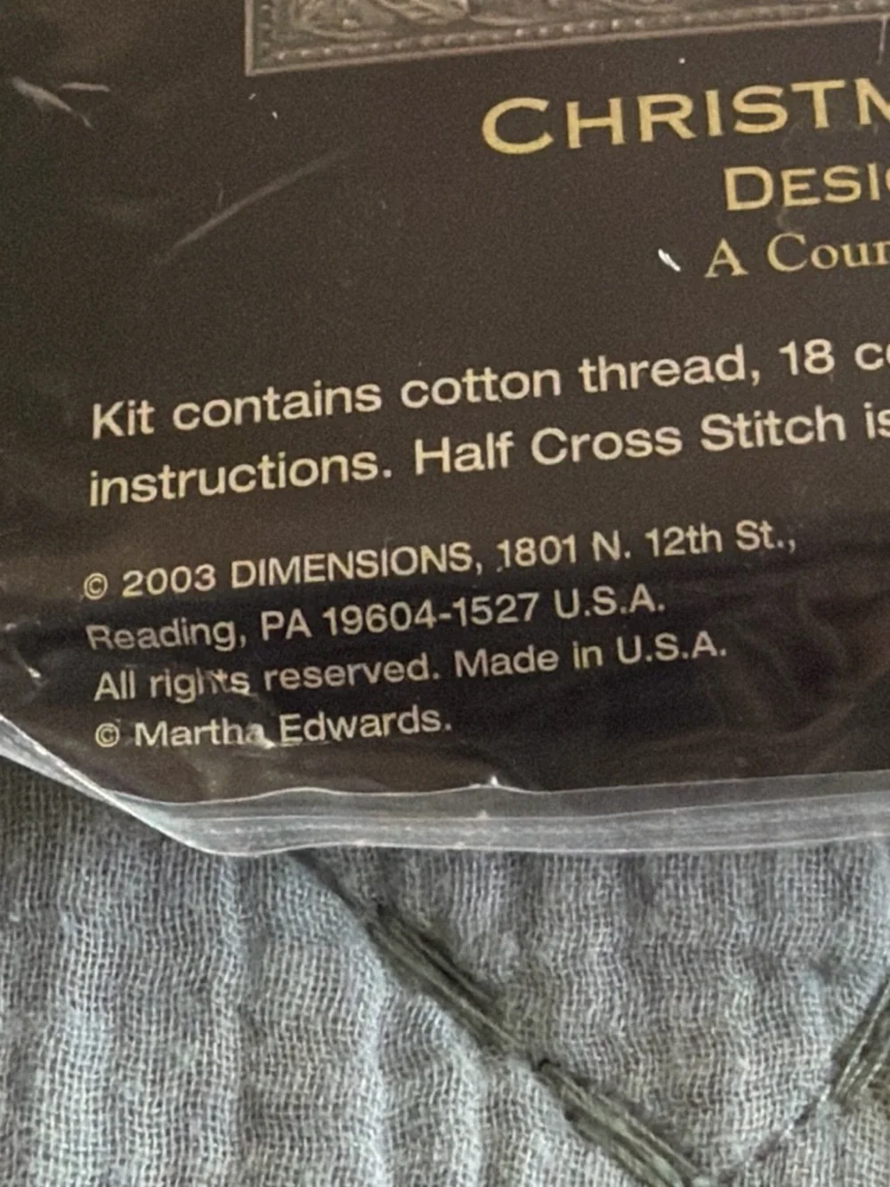Dimensions Christmas Cross Stitch Kit - 2003 New in Package